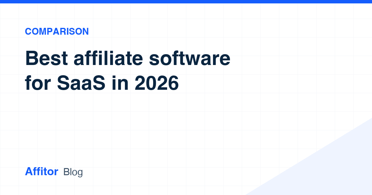 Cover of the launch post comparing seven affiliate software tools for SaaS